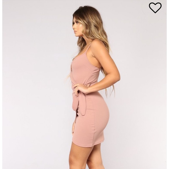 Fashion Nova Liliana Wrap Dress in Mauve - Picture 2 of 4